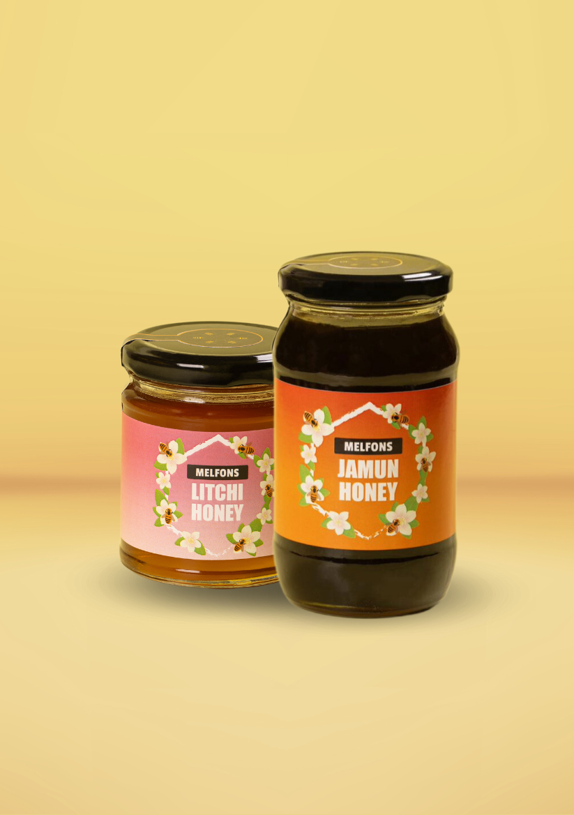 Best of Honey - Raw Honey Combo(250g Litchi Honey + 500g Jamun Honey)