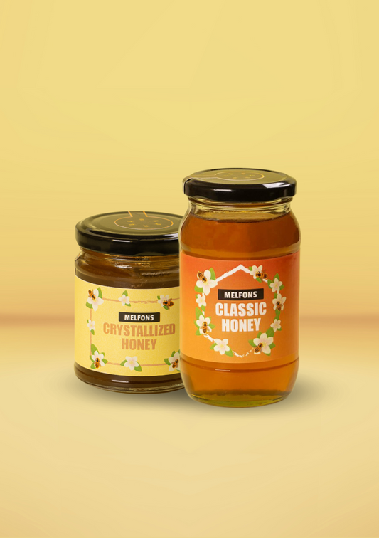 Best of Honey - Raw Honey Combo(250g Crystallized Honey + 500g Classic Honey)