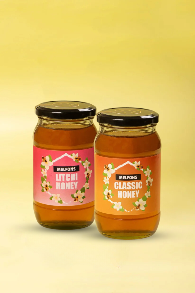 Pure Honey Combo (500g Classic Honey + 500g Litchi Honey)